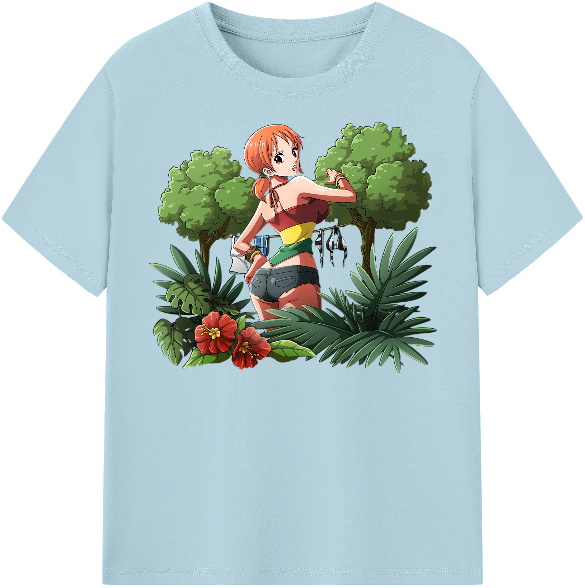 ワンピース ナミ ONE PIECE Nami 綿100％半袖Tシャツ（フロントプリント）